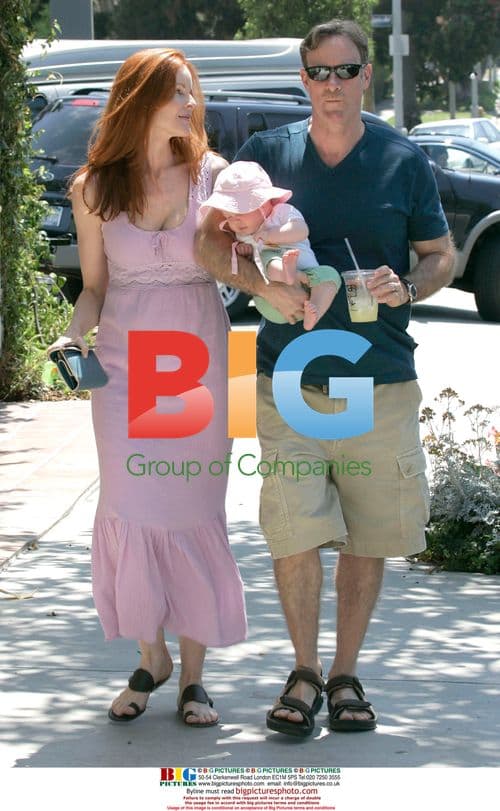 Marcia Cross and Tom Mahoney with twin