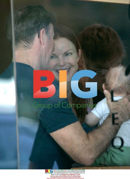 Marcia Cross and Tom Mahoney out with twin