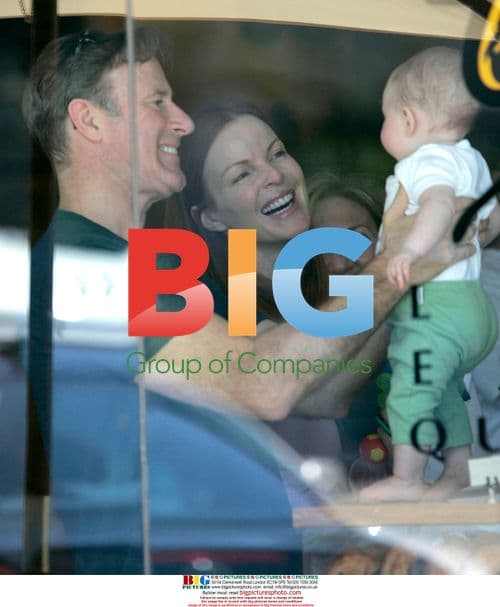 Marcia Cross and Tom Mahoney Out with Twins