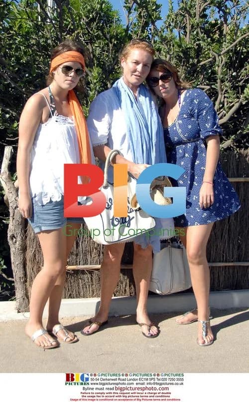 Sarah Ferguson Lunches in Saint-Tropez