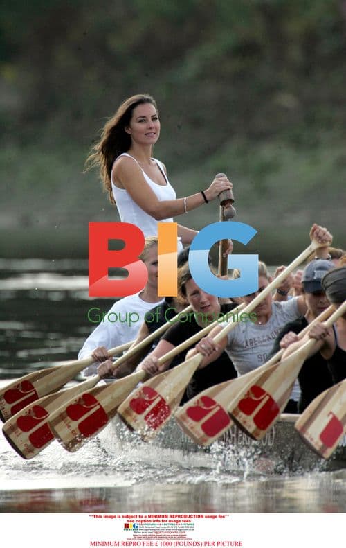 Kate Middleton trains for Dragon Boat event
