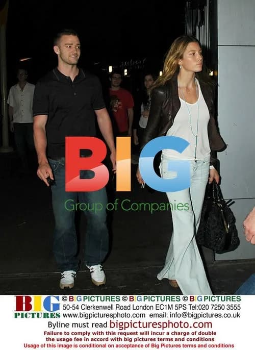 Justin Timberlake and Jessica Biel at Arc Light Theatre