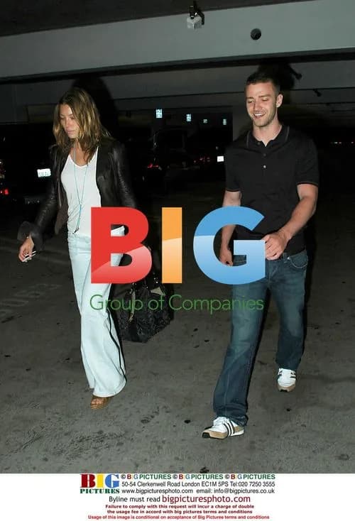 Justin Timberlake and Jessica Biel Leaving Movie Theatre