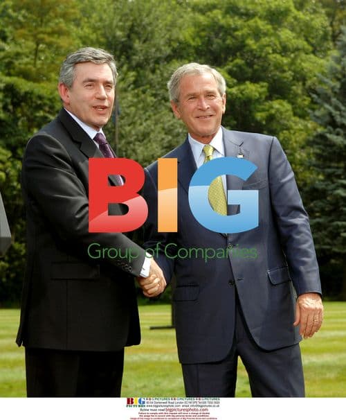 Bush and Brown at Camp David