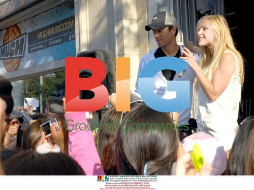 Enrique Iglesias and Leah Miller at MuchOnDemand