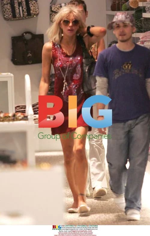 Courtney Love Shopping in Beverly Hills