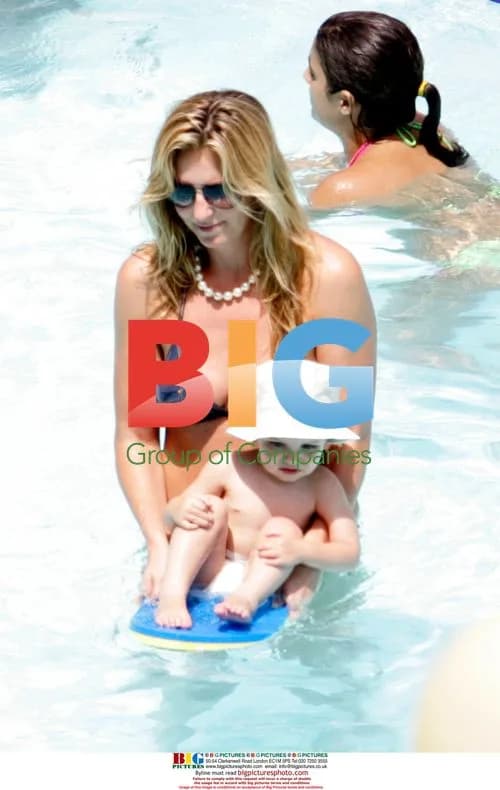 Rod Stewart and Family Pool Day