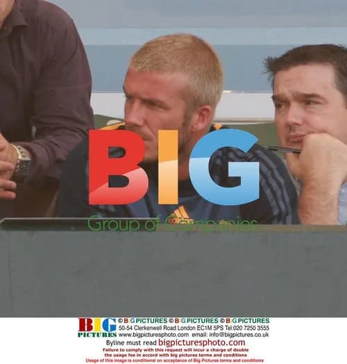 David Beckham watches LA Galaxy team