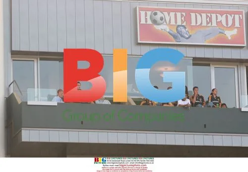 David Beckham watches LA Galaxy match