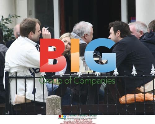 Sean Hughes on set of Coronation Street