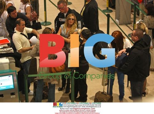 Girls Aloud at Heathrow Airport