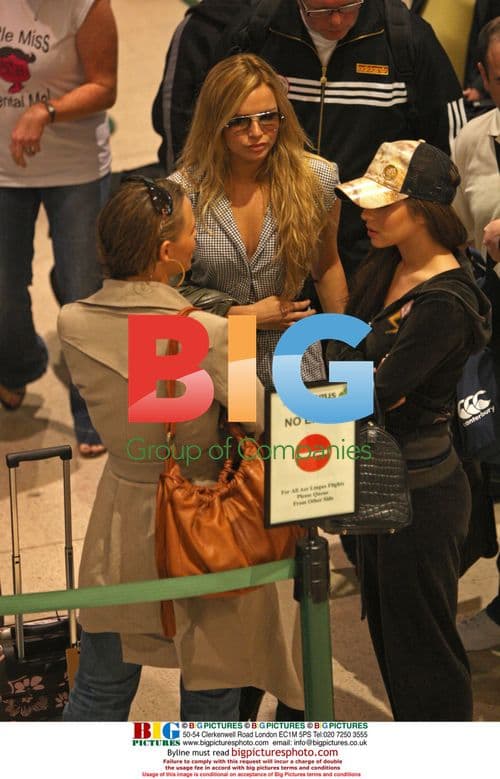 Girls Aloud at London Heathrow Airport