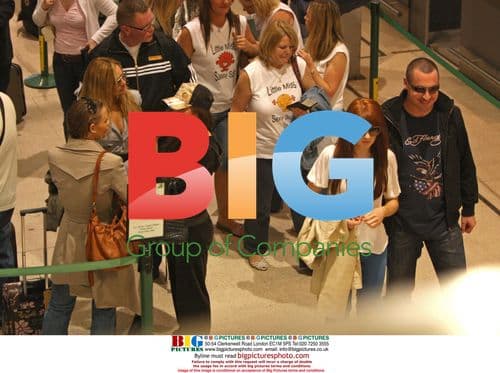 Girls Aloud at Heathrow Airport