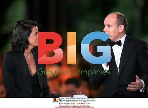 Albert II & Stephanie of Monaco at TV Show