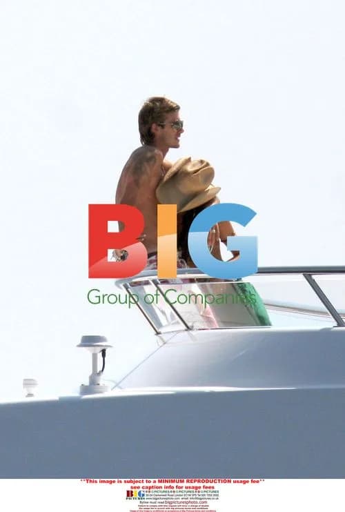 David and Victoria Beckham on French Riviera