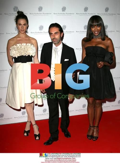 Giambattista Valli and Naomi Campbell at Raisa Gorbachev Party
