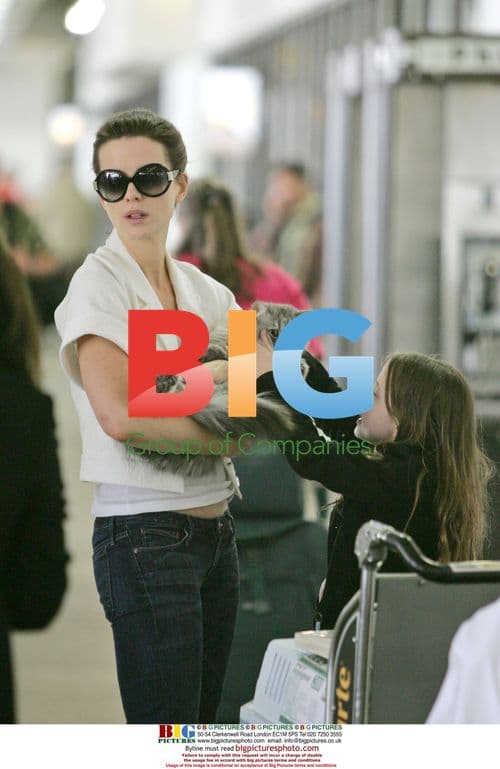 Kate Beckinsale and family at LAX