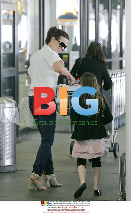 Kate Beckinsale and family at LAX