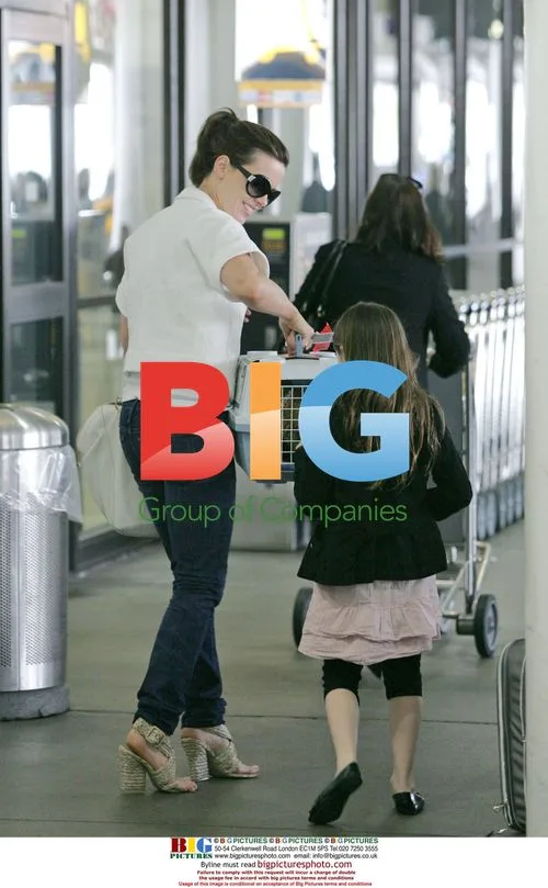 Kate Beckinsale and family at LAX