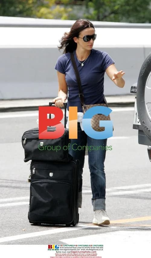 Italian journalist Monica Casti at airport in Rome