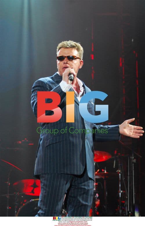 Suggs with Madness performs at Peel Bay Festival
