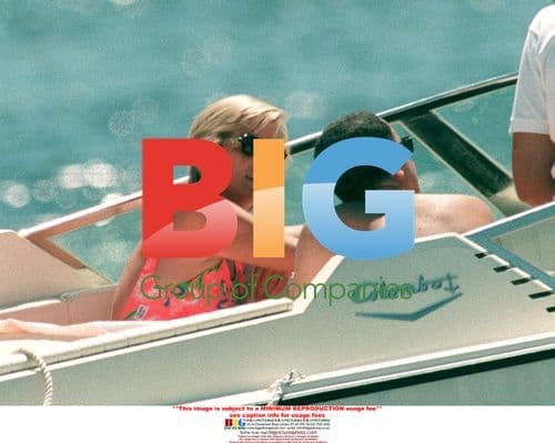 Diana, Princess of Wales, and Dodi Al Fayed in Saint Tropez