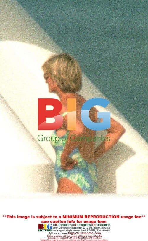 Lady Di and Sons on Holiday in Saint Tropez