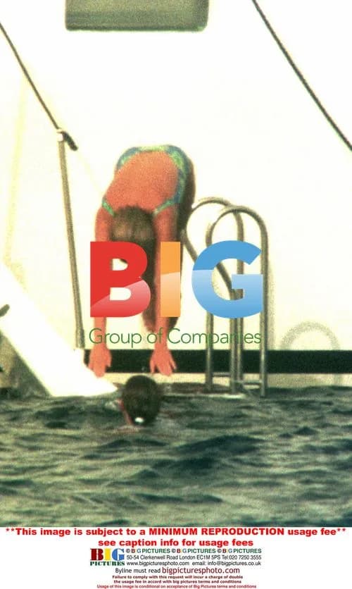 Lady Di and sons on holiday in Saint Tropez