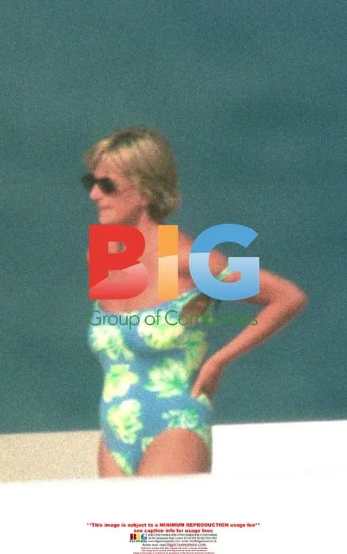 Lady Di and sons on holiday in Saint Tropez