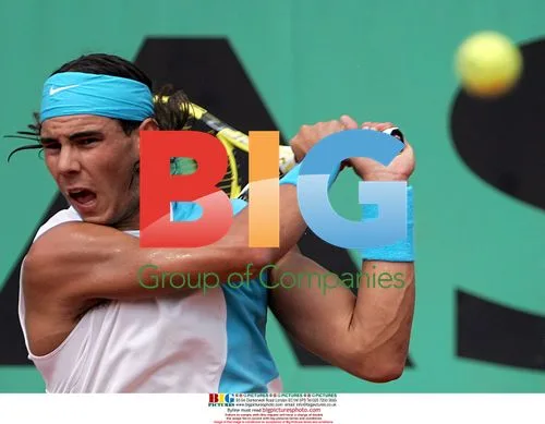 Nadal returns ball during French Open match