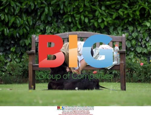 Bianca Gascoigne and Dog Getting Fit in London