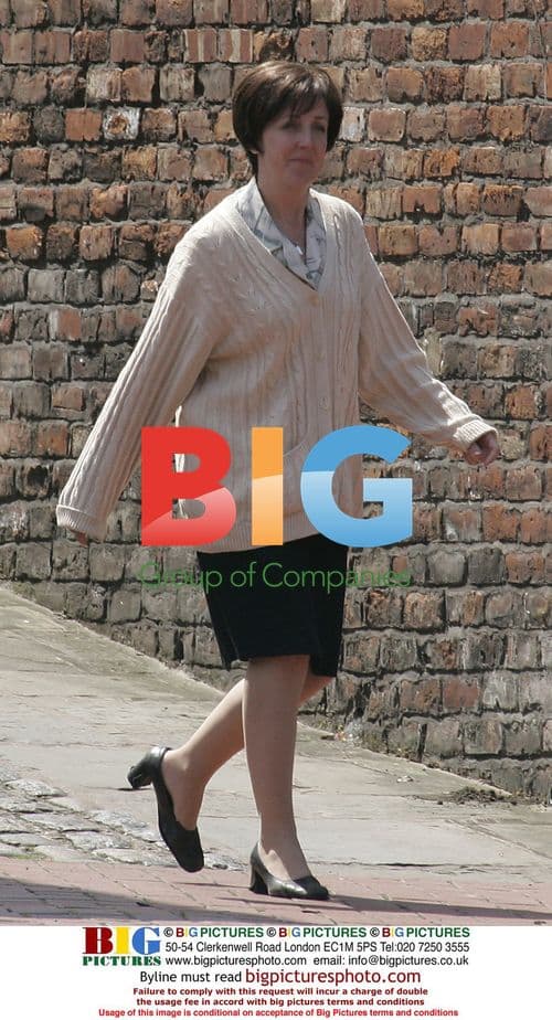 Julie Hesmondhalgh arrives at Granada Studios