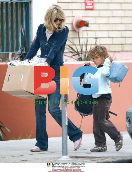 Laura Dern takes son to school in Santa Monica