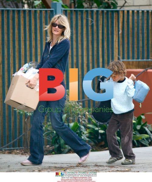 Laura Dern takes son Ellery to school