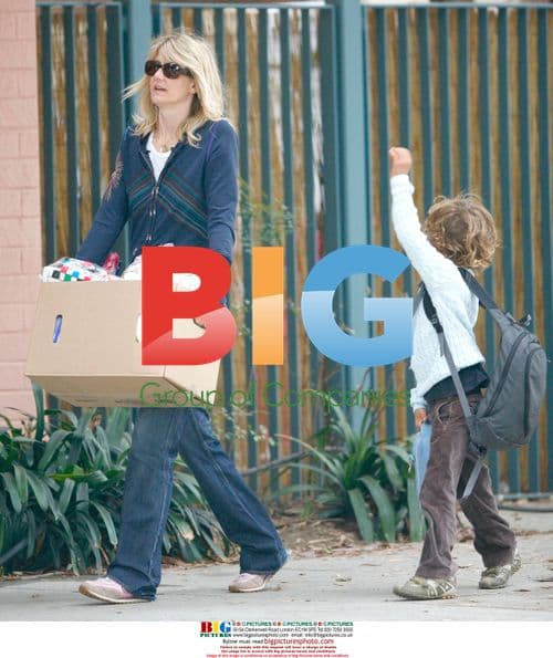 Laura Dern takes son Ellery to school