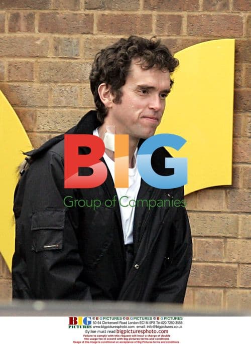 Emmerdale Actor Mark Charnock in Pajamas at TV Studios