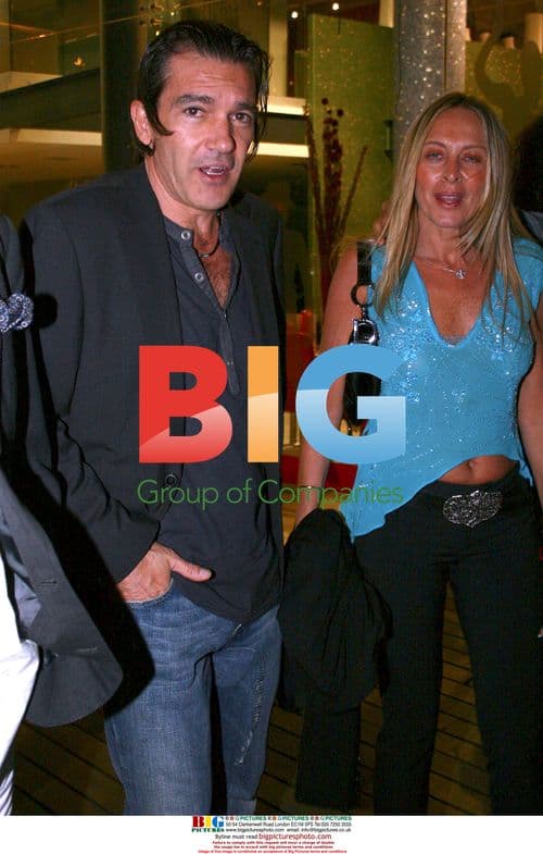 Antonio Banderas with mystery blonde