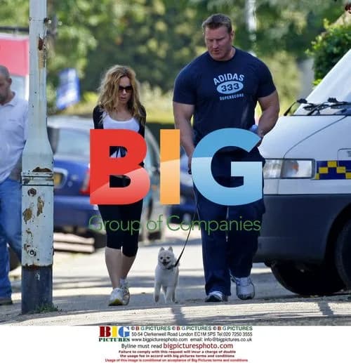 Geri Halliwell Spotted Exercising with Trainer