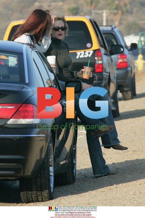 Melanie Griffith and Stella Banderas in Malibu