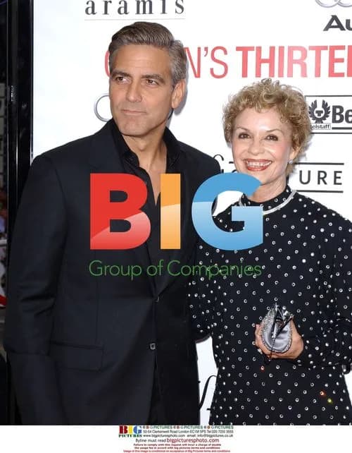 George Clooney and mother Nina Clooney at Ocean's Thirteen premiere