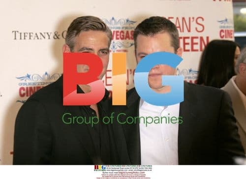 Matt Damon and George Clooney at 'Ocean's Thirteen' screening