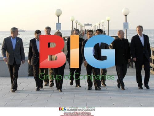 G8 Leaders Walk at Heiligendamm Summit