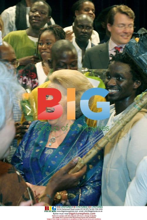 Queen Beatrix, Prince Constantin, and Princess Laurentien attend Sahel Opera premiere