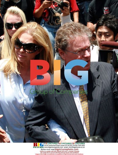 Kathy and Rick Hilton at Paris Hilton Courthouse Appearance