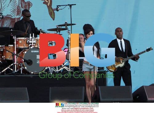 Amy Winehouse on Stage at Isle of Wight