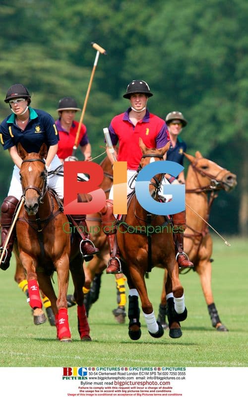 Prince William plays polo at Cirencester Park