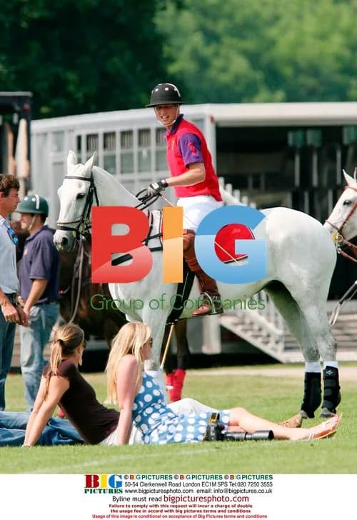 Prince William playing polo