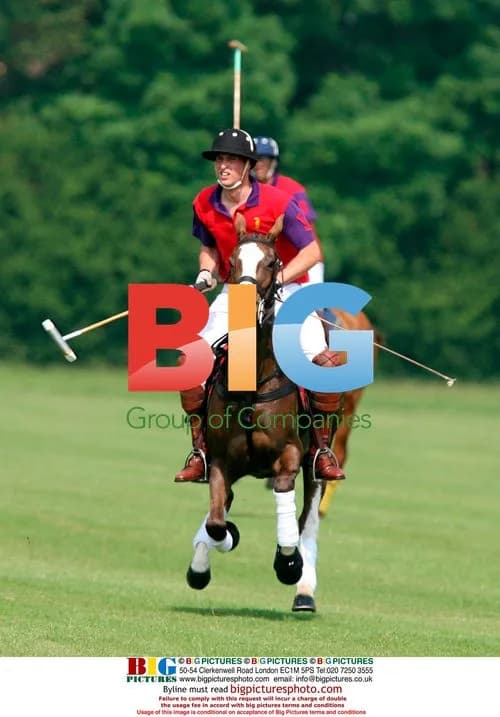Prince William Plays Polo in Cirencester