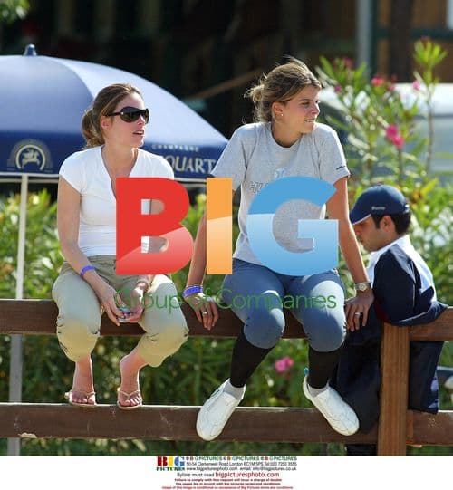 Athina Onassis, Alvaro de Miranda Nieto, and Nathalie Roussel at Saint Tropez Jumping