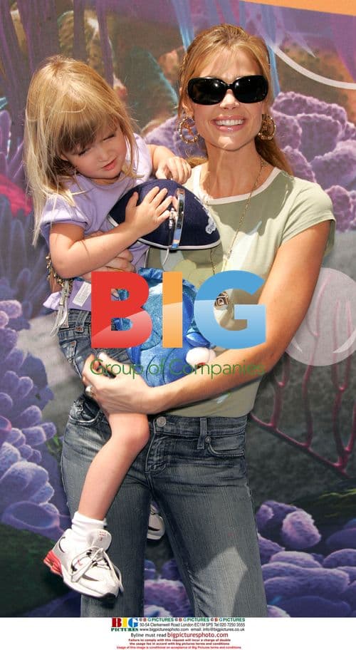 DENISE RICHARDS & daughter SAM at Disney